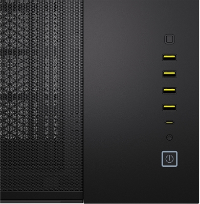 CORSAIR CASE 6500X TEMP GLASS BLACK Front View 7