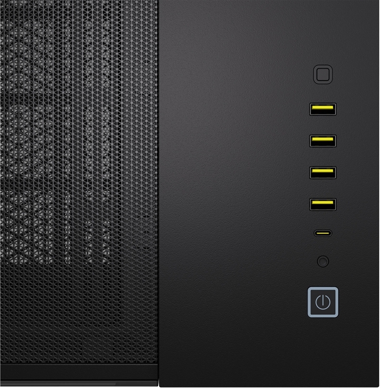 CORSAIR CASE 6500X TEMP GLASS BLACK Front View 7