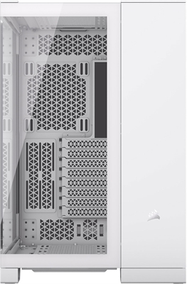 CORSAIR CASE 6500X TEMP GLASS WHITE Front View 2
