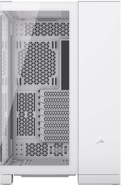 CORSAIR CASE 6500X TEMP GLASS WHITE Front View 2