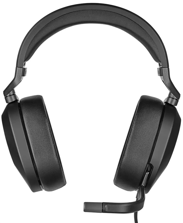 CORSAIR HEADSET HS65 SURROUND CARBON Front View 2