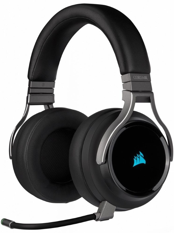 CORSAIR HEADSET VIRTUOSO WIRELESS CARBON Front View 1