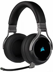 Corsair Virtuoso Wireless  - Headphones, Over-ear, Wireless, USB, 20 Hz - 40 kHz, Carbon