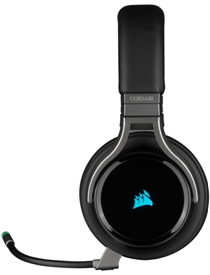 CORSAIR HEADSET VIRTUOSO WIRELESS CARBON Left View 2