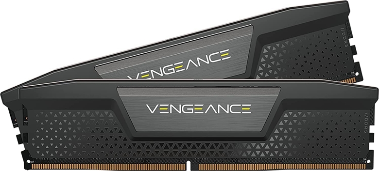 Corsair Vengeance DDR5 Black - 5200MHz RAM CMK64GX5M2B5200C40 front view