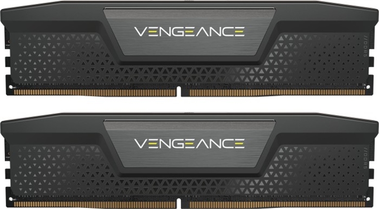 Corsair Vengeance DDR5 Black - 5200MHz RAM CMK64GX5M2B5200C40 side view