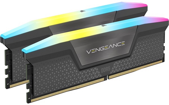 Corsair Vengeance RGB DDR5 Black - 5200MHz RAM CMH32GX5M2B5200Z40K side view