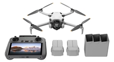 DJI Mini 4 Pro Fly More Combo Plus (DJI RC 2) - Drone, Hasta 4K a 100fps, Blanco con Paquete de Baterías, Centro de Carga de Baterías y Control Remoto