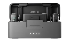 DJI Mic 2  - Micrófonos Inalámbricos, Sistema de Grabación de Audio, Estación de Carga, Bluetooth, 3.5mm, USB-C, Lightning, Negro