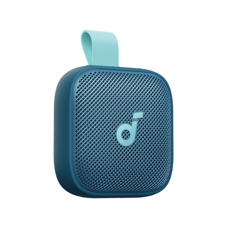 D5103030 Ultra-Compact Portable Bluetooth Speaker IP68 Waterproof Blue-Left Lateral View