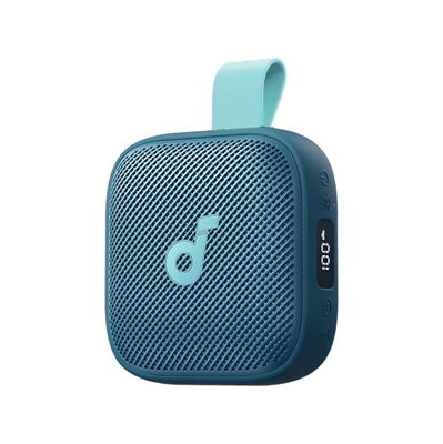 D5103030 Ultra-Compact Portable Bluetooth Speaker IP68 Waterproof Blue-Right Lateral View