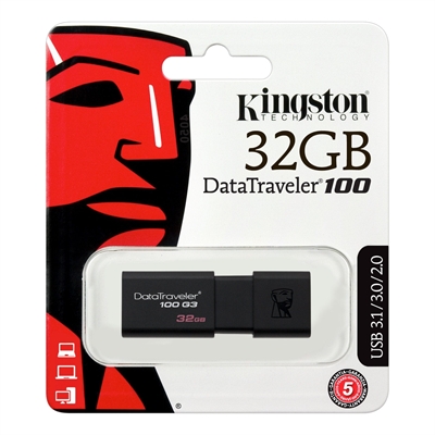 DataTraveler 100 G3 32 GB Black Package View