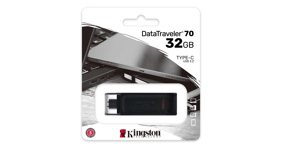 PTYTEC Computer Shop - Memoria USB Kingston 3.0 Data Traveler 70, 32GB  Gen1, Dispositivos Tipo C