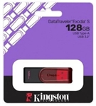Kingston  - DataTraveler Exodia S Unidad Flash USB, 128GB, USB 3.2 Gen 1, Roja