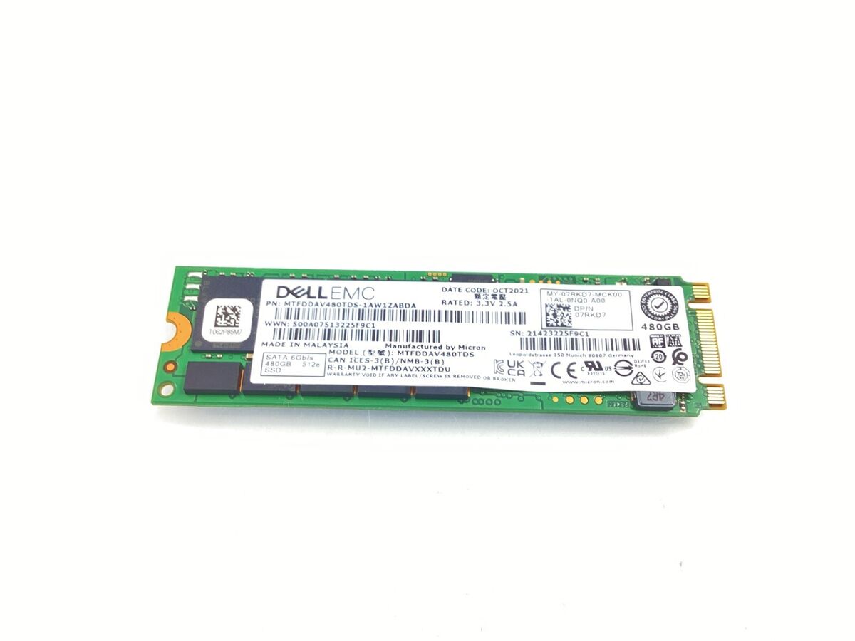 Dell 400-BLCK Solid State Drive, 480GB, SATA, SSD