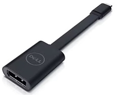 Dell 470-ACFC - Adaptador de Video, USB-C Macho a Display Port Hembra, Hasta 3840 × 2160 a 60Hz 14cm, Negro