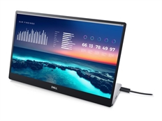 Dell P1424H - Portable Monitor, 14", FHD, 1920 x 1080p, IPS LED, 16:9, 60Hz Refresh Rate, USB-C, Gray