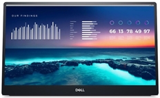 Dell P1424H - Monitor Portátil, 14", FHD, 1920 x 1080p, IPS LED, 16:9, Tiempo de Refresco 60Hz , USB-C, Gris