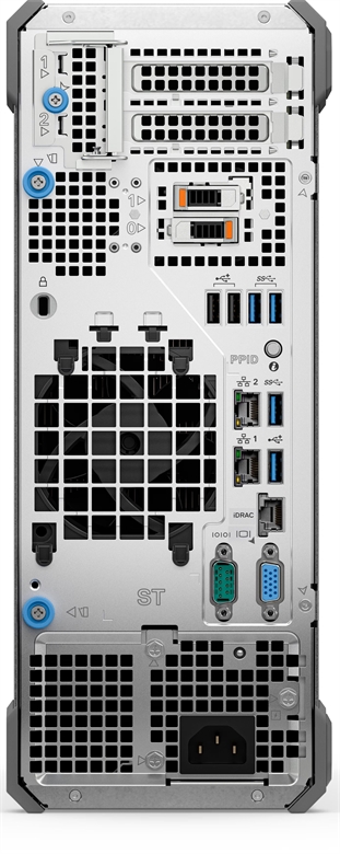Dell PowerEdge T160 - Servers t160fy26q1v1 back view