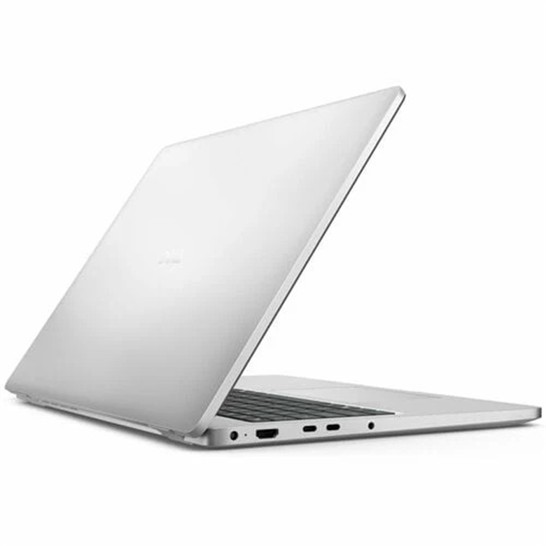 dell pro 16 plateado vista trasera
