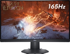 Dell S2422HG - Curved Gaming Monitor, 1500R, 23.6", FHD 1920 x 1080p, VA LED, 16:9, 165Hz Refresh Rate,  HDMI, DisplayPort, Black