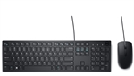 Dell KM300C - Keyboard and Mouse Combo, Wired, USB, Spanish, Black,