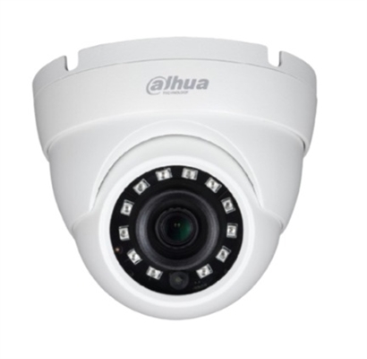 DH-HAC-HDW1200MN-0280B-S5 White-HDCVI Dome Security Camera 1080p 28mm Lens-Front View