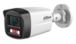 Dahua DH-IPC-HFW1239TL1-A-IL - 2MP Smart Dual Light Bullet Network Camera, Built-in Microphone, 30m IR/Warm Light, Fixed 2.8mm Lens, PoE, IP67