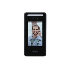 Dahua DHI-ASI6213J-MW - Face Recognition Access Controller, 4.3" Touchscreen, 2MP Dual Camera, Card, Password, IP65, Black