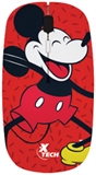 Xtech Disney Mickey Mouse - Mouse, Inalambrico, USB, Óptico, 1600 dpi, Luces No, Rojo