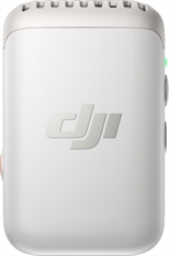 DJI Mic 2 - Wireless Transmitter with Built-In Microphone, Omnidirectional, Bluetooth, USB-C, Pearl White