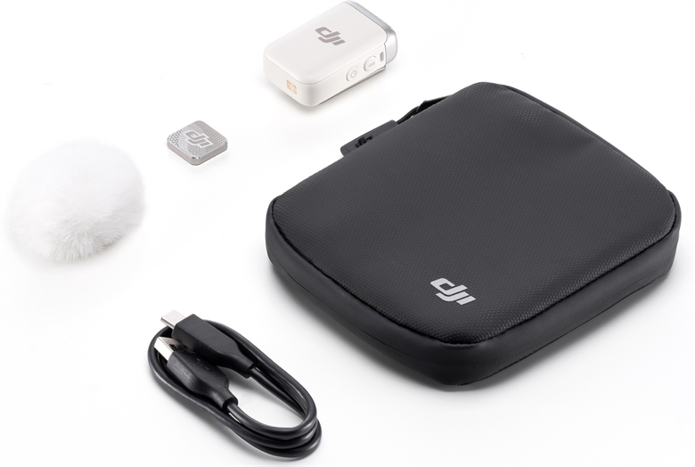 DJI Mic 2 CP RN 00000329 01 Wireless Transmitter with Built In Microphone View In Box