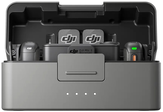 DJI Mic 3 Vista Frontal Abierto