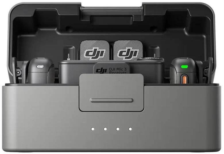 DJI Mic 3 Vista Frontal Abierto