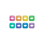 DJI  -Set de Cubiertas Frontales Magnéticas Multicolores para Mic Mini 2, Accesorio de Personalización, Paquete de 8 Colores, Estuche de Almacenamiento, 0.9g