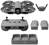DJI Neo 2 Fly More Combo - Drone, Hasta 4K a 60fps, Gris con Paquete de Baterías y Control Remoto