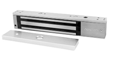 Nordson Electronic  - Double Electromagnetic Lock for Access Control, 280kg Holding Force per Leaf (600lbs), Dual Voltage 12V-24V DC, Bicolor LED Indicator, Fail-Safe System