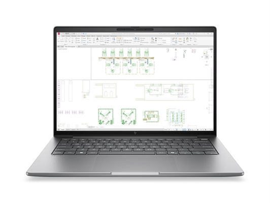 DP1N5LT Mobile Workstation HP ZBook 8 G2i de 14 Pulgadas - Vista Frontal