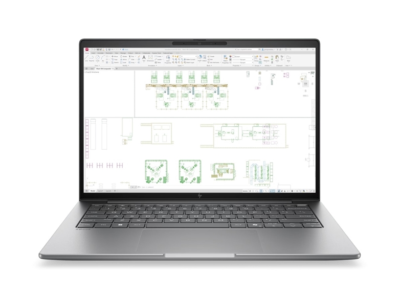 DP1N5LT Mobile Workstation HP ZBook 8 G2i de 14 Pulgadas - Vista Frontal