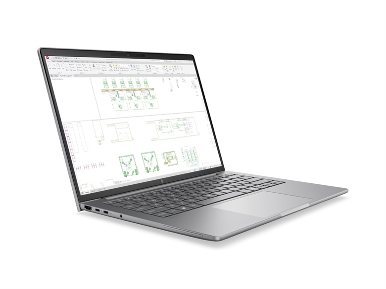 DP1N5LT Mobile Workstation HP ZBook 8 G2i de 14 Pulgadas - Vista Lateral