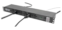 DRS-1215 Black-1U Rackmount Surge Protector 14 Outlets-Back View