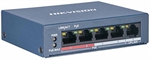 Hikvision DS-3E0105P-EMB - Switch, 4 Puertos, PoE, 1Gbps