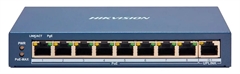 Hikvision DS-3E1309P-EI/M(O-STD) - Switch PoE Inteligente Administrable, 8 Puertos, 10/100 Mbps