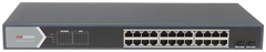 Hikvision DS-3E1526P-SI(O-STD) - Switch Administrable Inteligente, 24 Puertos, Gigabit Ethernet PoE, 56Gbps