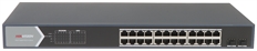 Hikvision DS-3E1526P-SI(O-STD) - Smart Managed Switch, 24 Ports, Gigabit Ethernet PoE, 56Gbps
