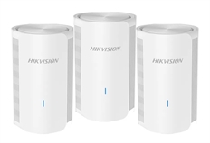 Hikvision DS-3WRM12GC/3 - Wi-Fi Mesh Gigabit, Pack de 3 Routers Inalámbricos, Doble Banda, 2.4/5GHz, Wi-Fi 5, AC1200