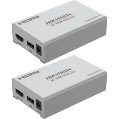 Hikvision DS-52EX01HI-4K(STD) - HDMI Video and Audio Extender, 4K, Up to 120m over Ethernet