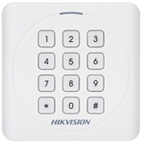 Hikvision DS-K1801MK - Card Reader, M1 Card, EM Card, Numerical Keyboard, IP65, White