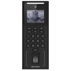 Hikvision DS-K1T321MFWX - Access Control Terminal With Fingerprint Reader, Face Recognition, Card Reader, Pin, Black