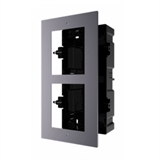 Hikvision DS-KD-ACF2/Plastic - Flush Mounting Frame for IP Video Intercom, 2 Modules, Aluminum Cover and Plastic Back Box